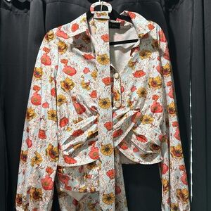 Vibrant Floral Women's Blazer